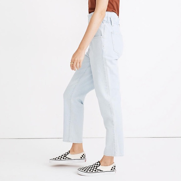 Madewell Paperbag Classic Straight Jean-Broomfield - Picture 4 of 9